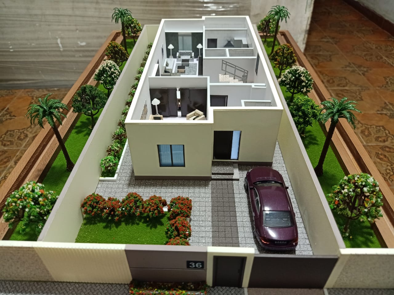 Model of the Saudi Rabwa Villas