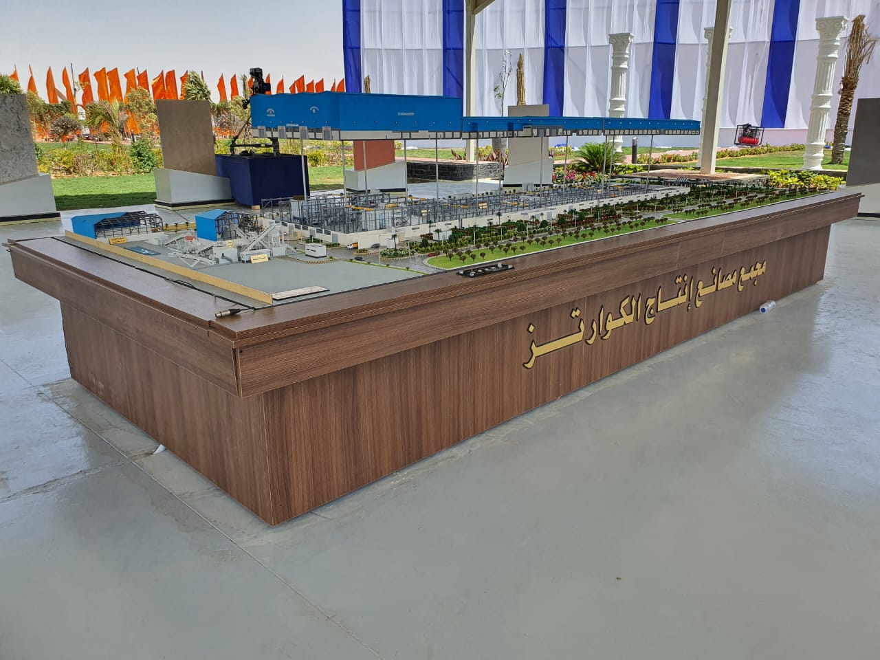 Model of the quartz factories complex in Ain Sokhna